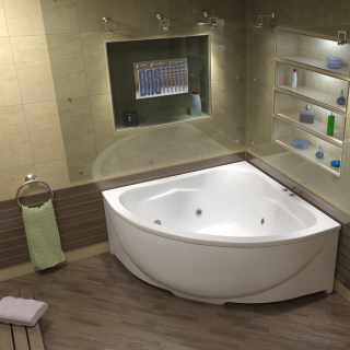 Акриловая ванна Bas Империал 150x150 см без гидромассажа